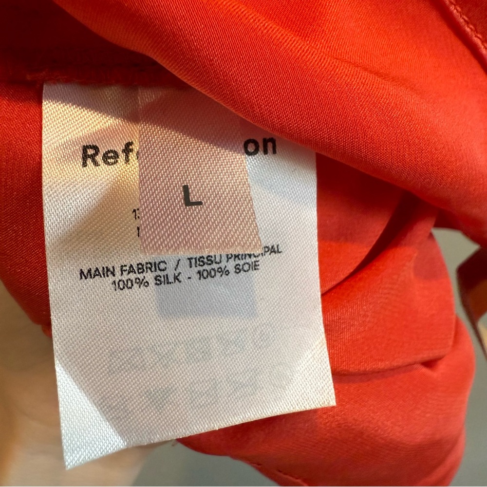 Reformation Stella Silk Tank Top Twist Back | Large NEW NWT - Picture 8 of 8